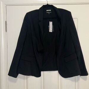 NWT Lane Bryant Black Blazer by modernist collection in size 16, pair w work fit